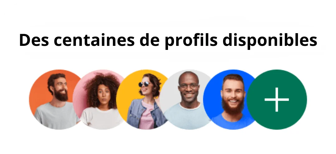 Des centaines de profils disponibles